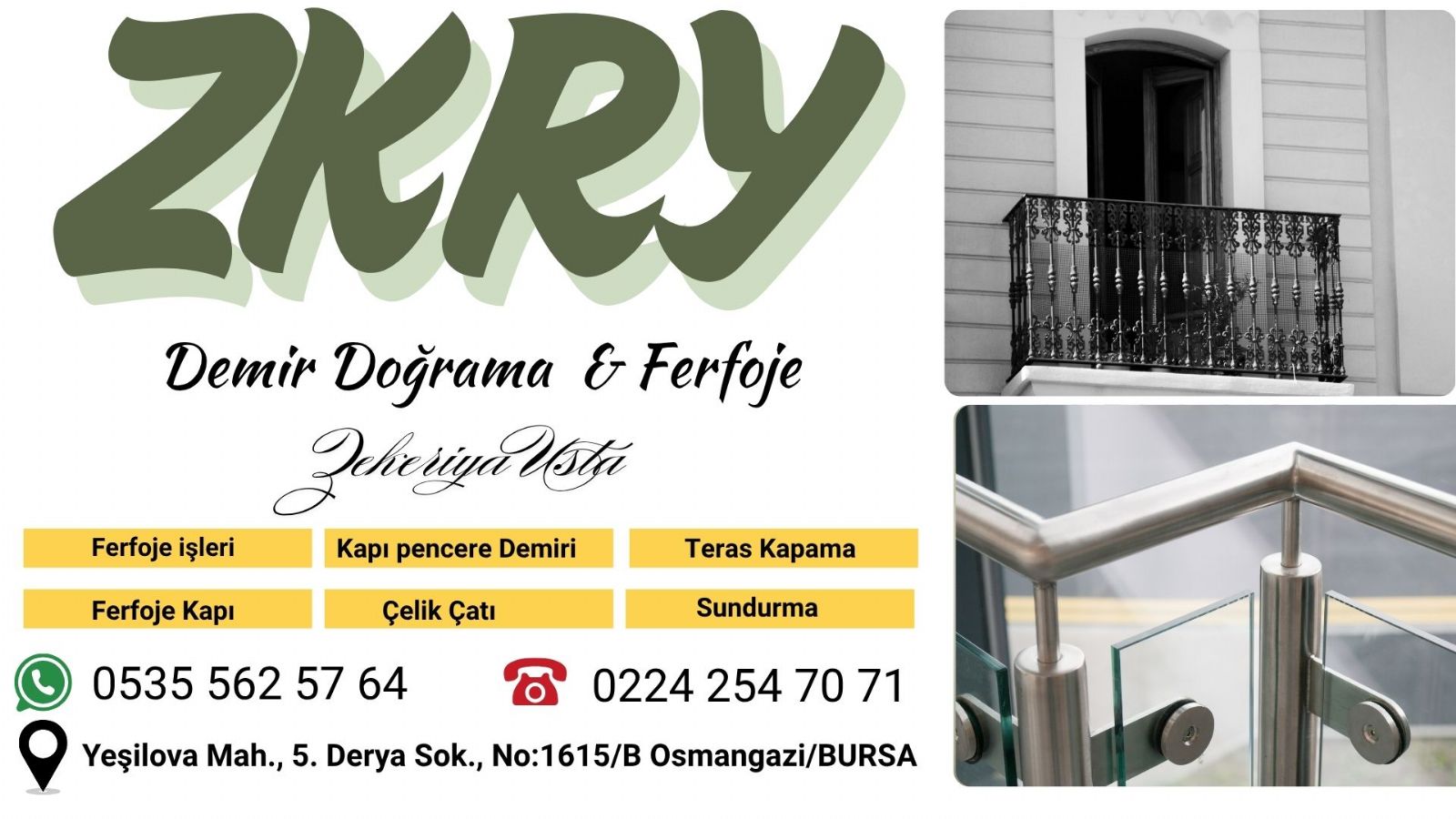 Yeşilova Mahallesi Demirci